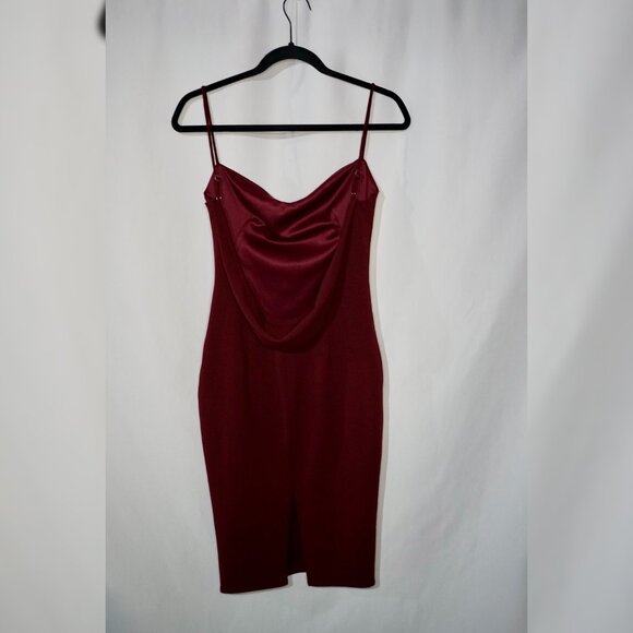 Katie May Pretty Bird Cowl Back Gown Size S - Burgundy - Picture 3 of 12